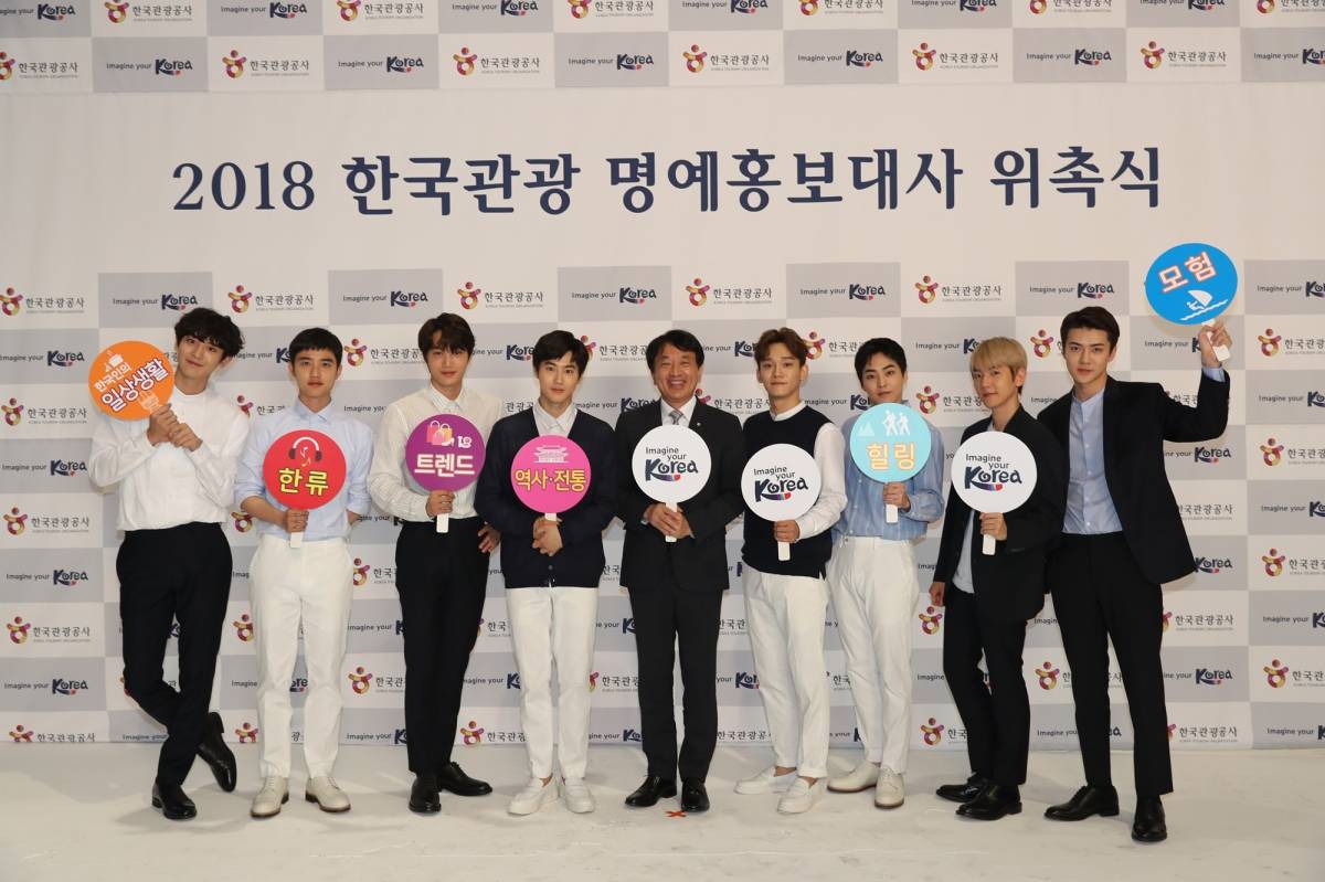 EXO APPOINTED AS KOREA TOURISM HONORARY AMBASSADOR FOR 2018