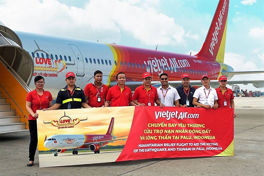 Vietjet provides urgent relief for earthquake and tsunami victims in Indonesia