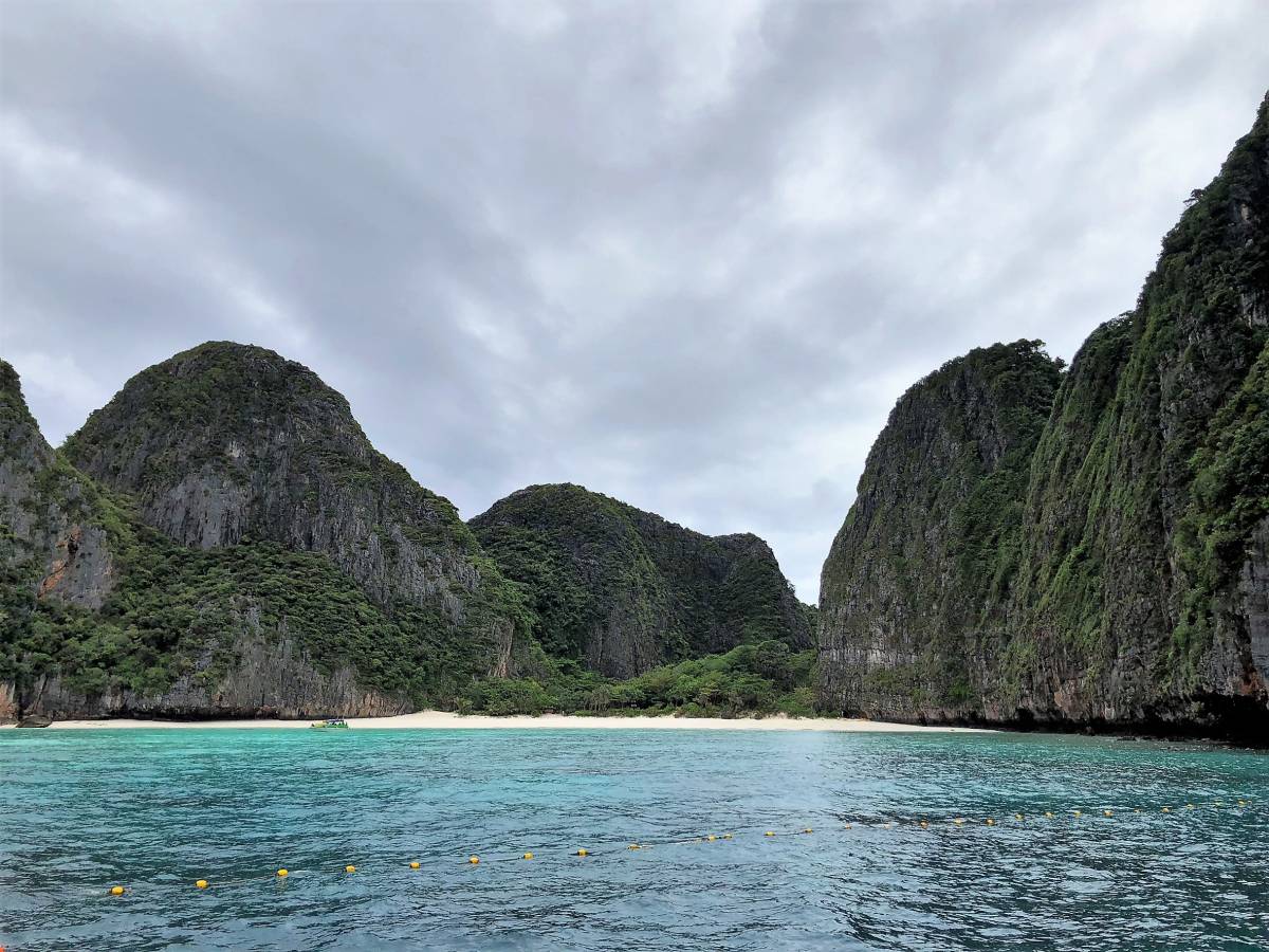 Maya Beach is Closed, but Stunning Views of the Bay can Still be Enjoyed