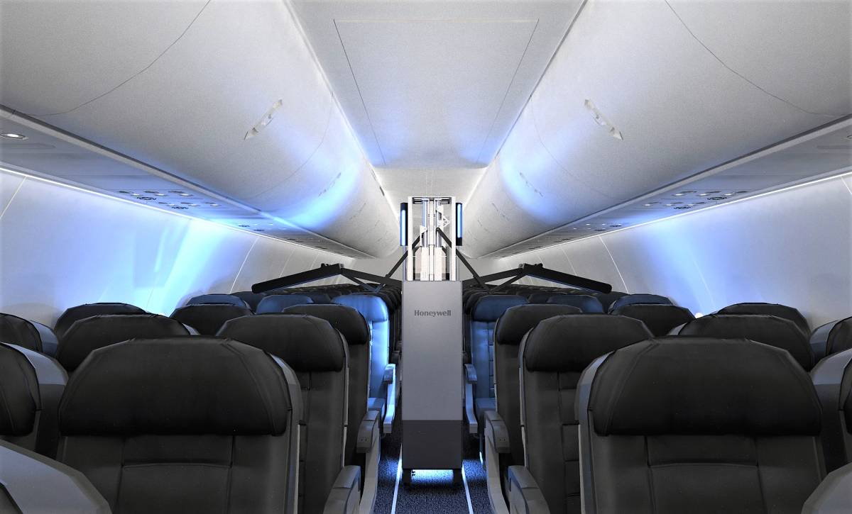HONEYWELL TO INTRODUCE FAST, AFFORDABLE ULTRAVIOLET CLEANING SYSTEM FOR AIRPLANE CABINS
