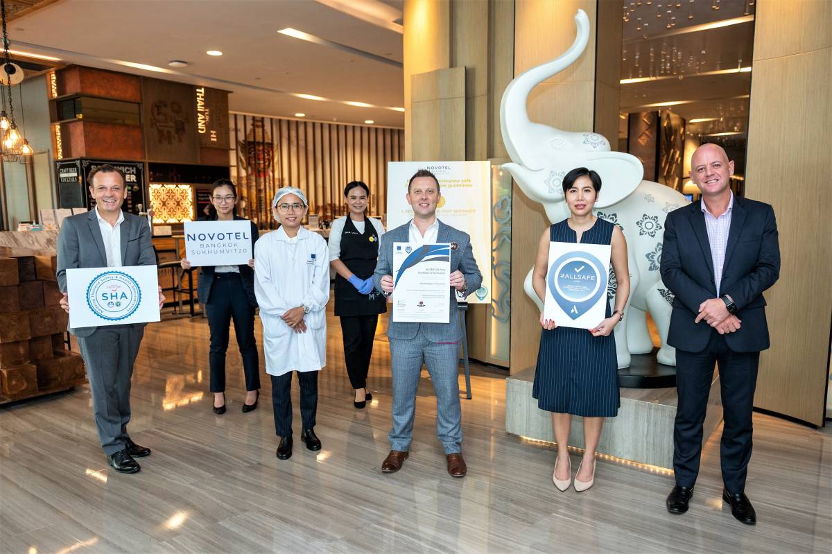 Novotel Bangkok Sukhumvit 20 achieves hygiene certification by EHC and ALLSAFE label