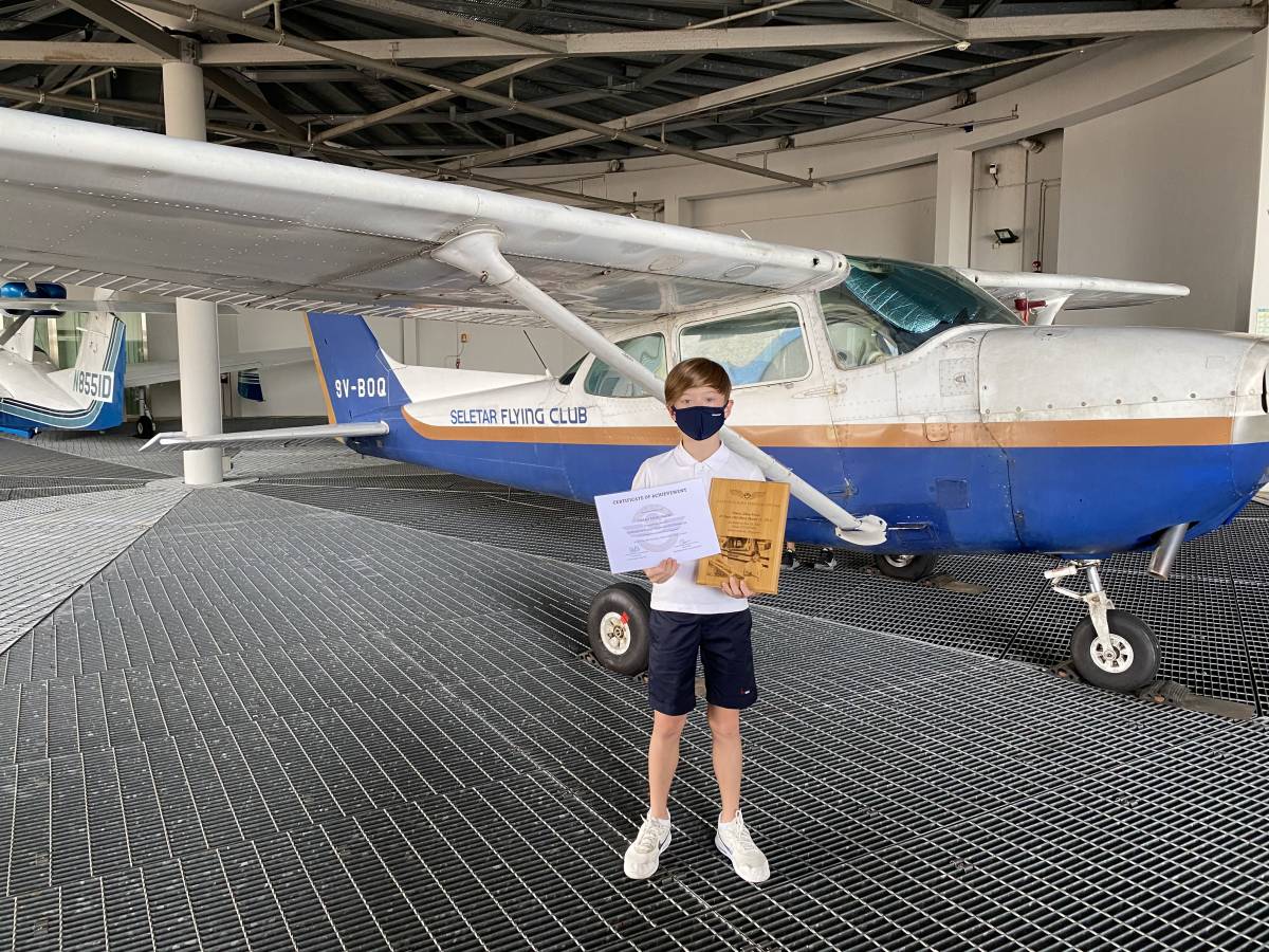 Only 10 Years Old and Flying Light Aircrafts