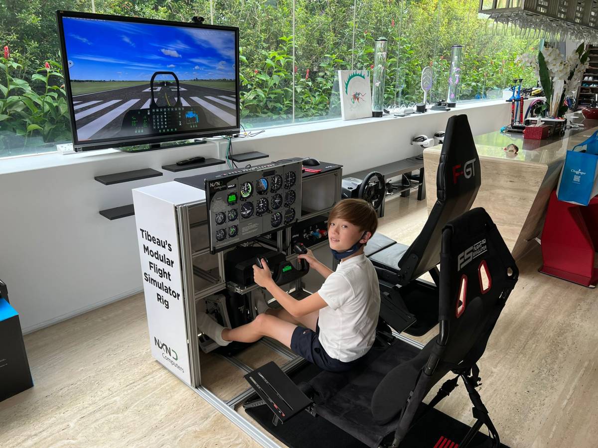 Only 10 Years Old and Flying Light Aircrafts