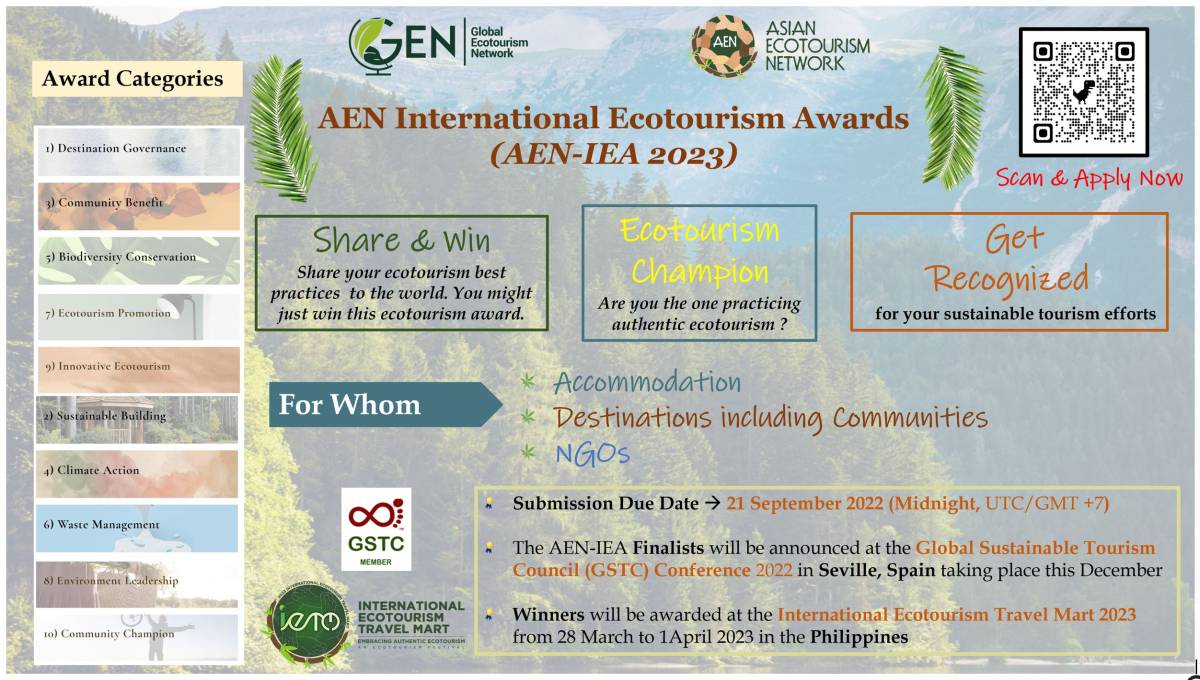 Call For Submission: Prestigious Awards to Recognize True Leaders In Authentic Ecotourism 