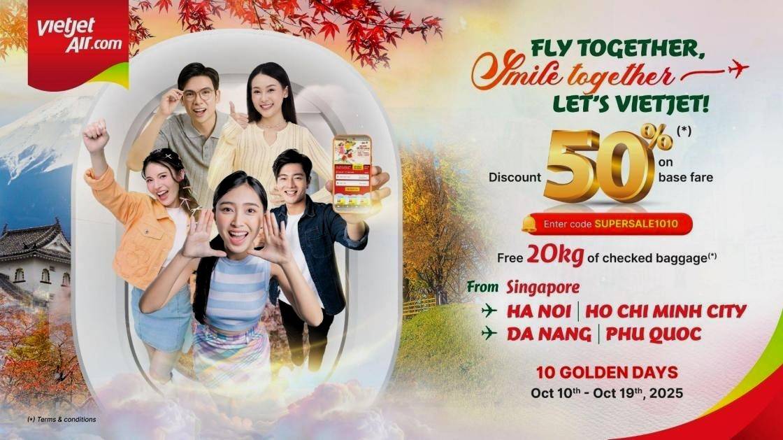 Vietjet Launches 50% Off Super Sale: Cheap Flights & Travel Deals Across Asia