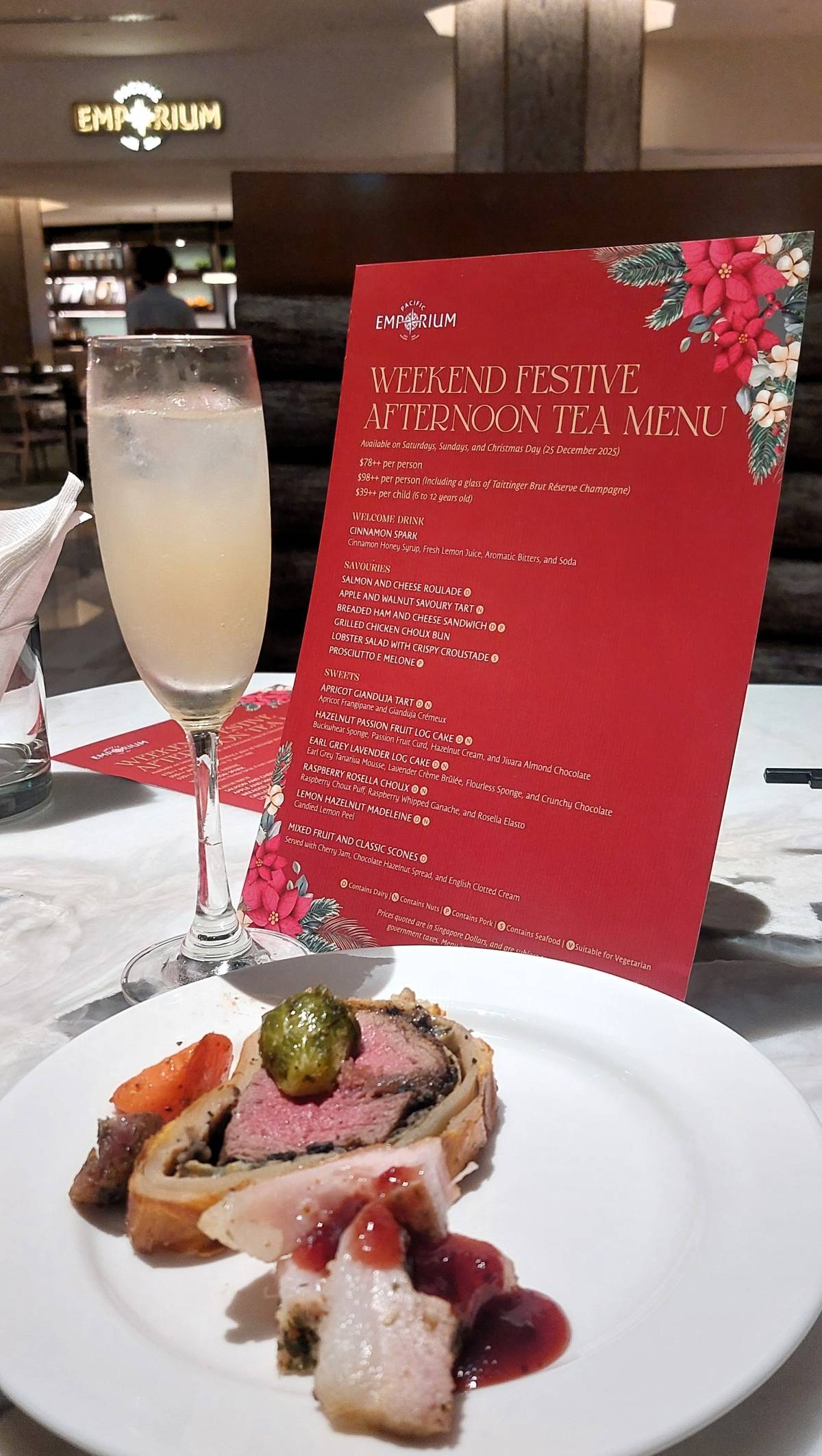 The Weekend Festive Afternoon Tea at Pan Pacific Singapore