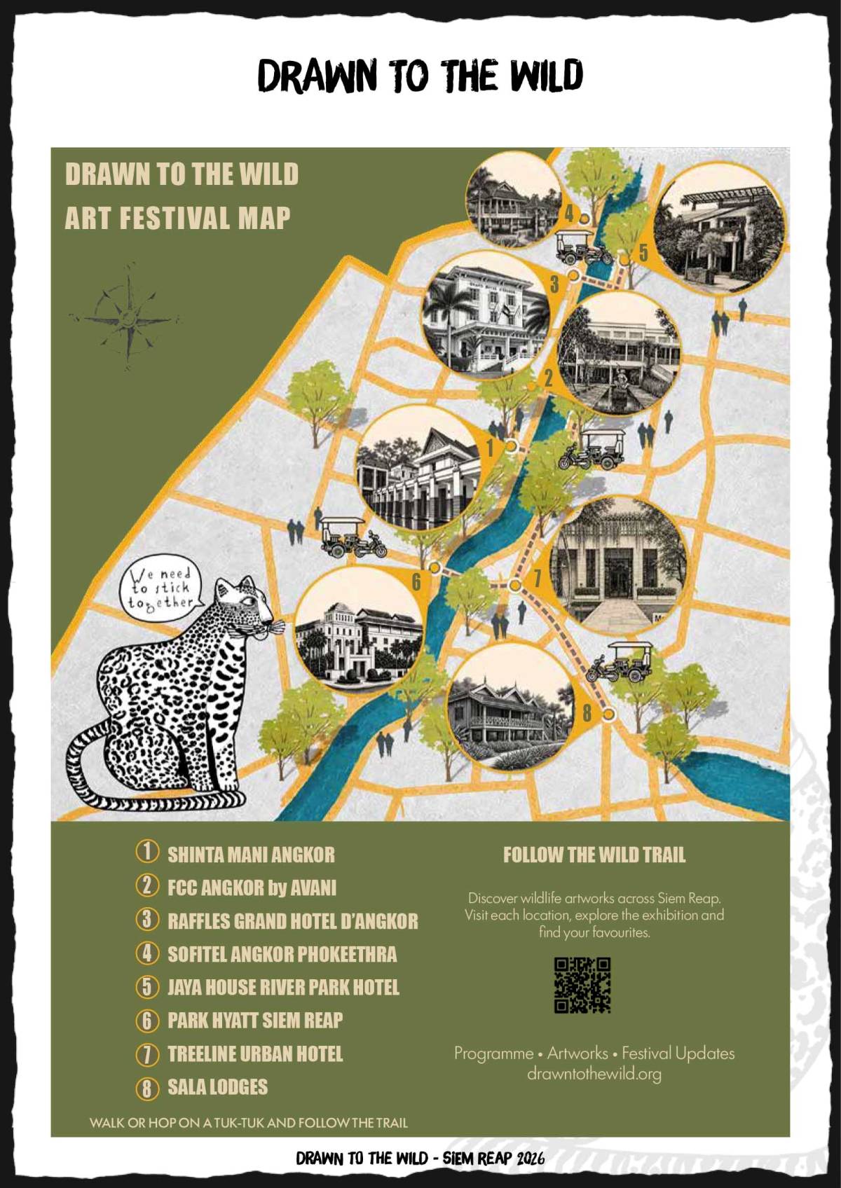 Drawn To the Wild - Siem Reap To Become A City-Wide Wildlife Conservation Art Gallery This September