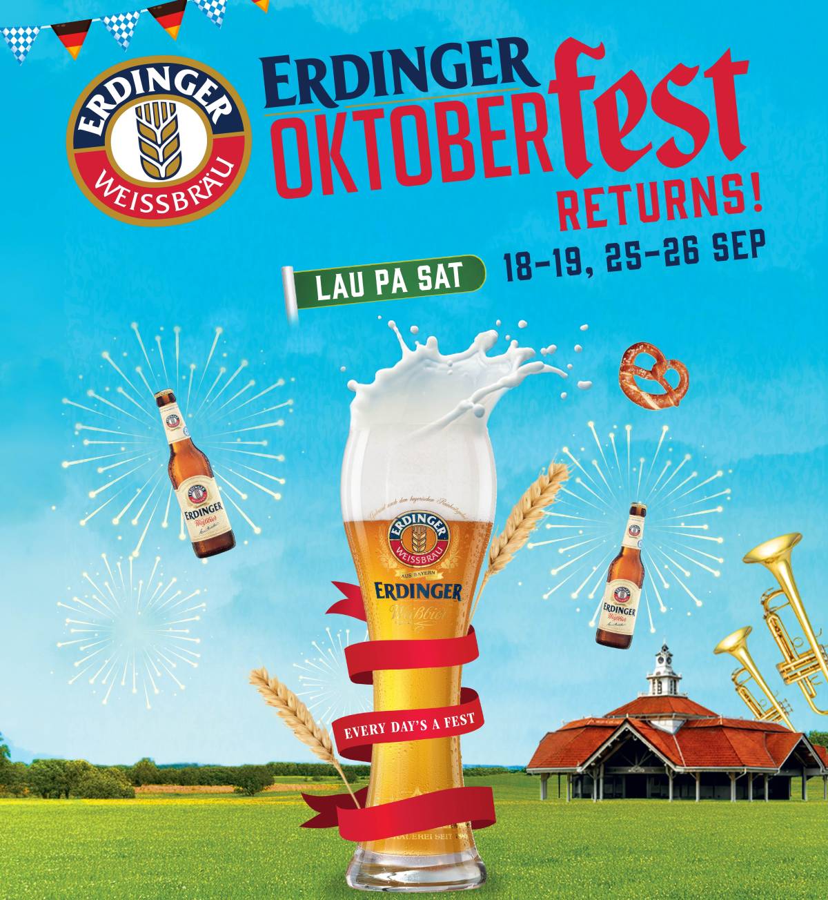 ERDINGER Kicks Off Oktoberfest Celebrations by Transforming Lau Pa Sat into a Massive Beer Tent for Two Weekends Only