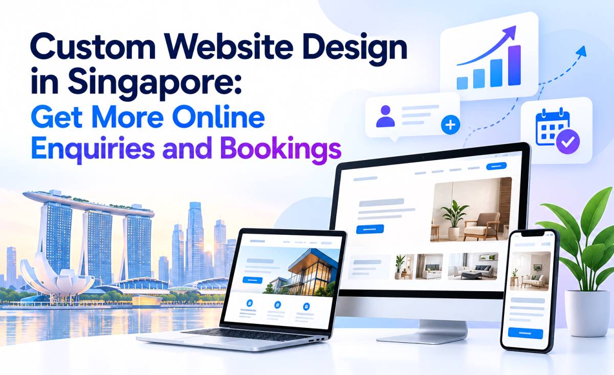 Custom Website Design in Singapore: Get More Online Enquiries and Bookings