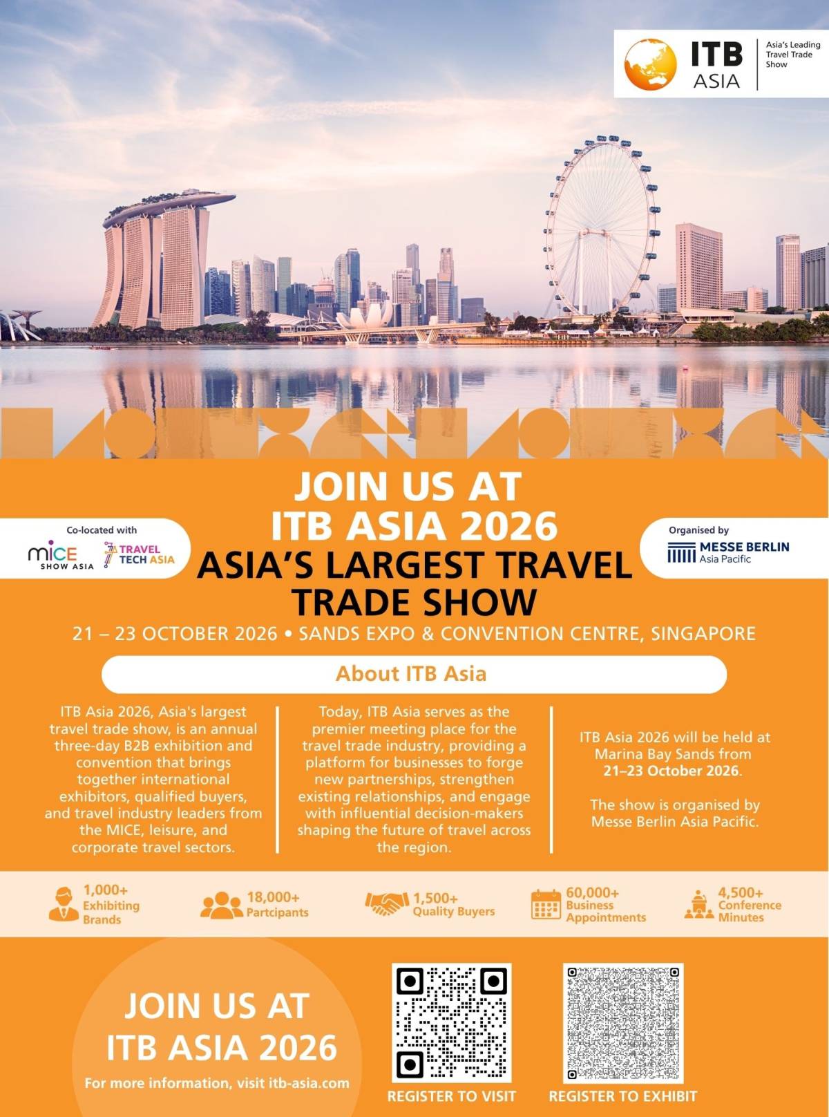 Asia's Largest Travel Trade Show Comes to Singapore